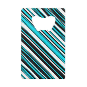Cute noir blanc rayures aqua Coque-Mate iPhone cas