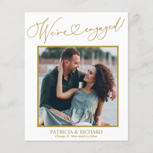 Cute Nous sommes engagés Faire-part Fiançailles Ph