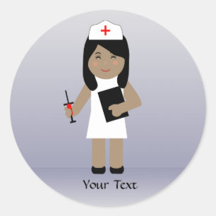 Cute Nurse 1 Autocollant personnalisé