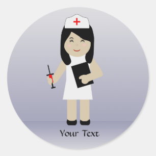 Cute Nurse 2 Autocollant personnalisé