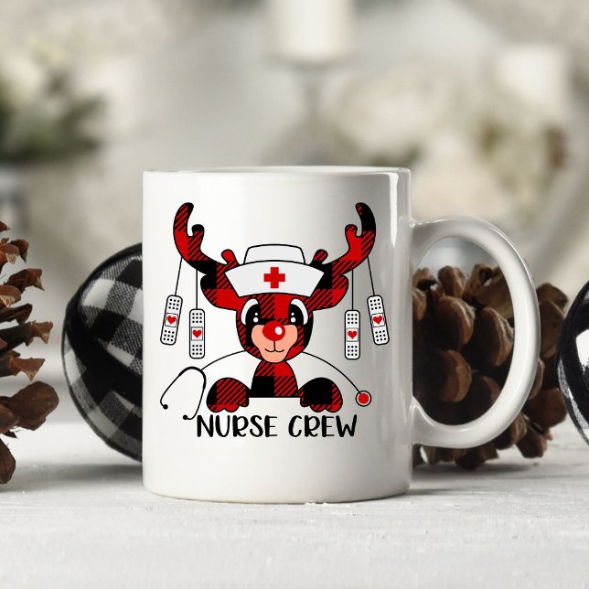 Cute Nurse Funny Noël Cadeau café Mug (Créateur téléchargé)