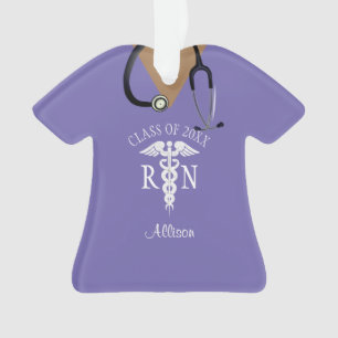 Cute Nurse Scrub Top Purple Personnalisé