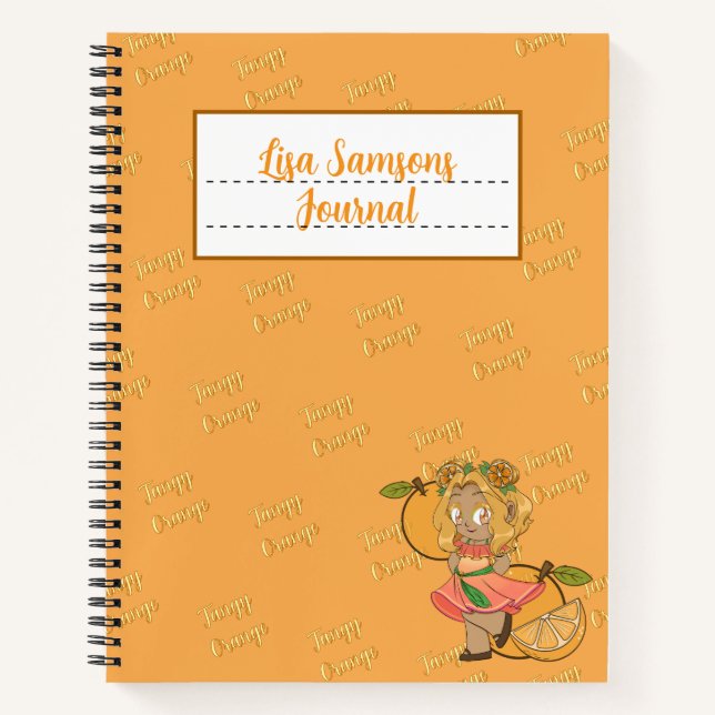 Cute Orange Chibi Journal (Devant)