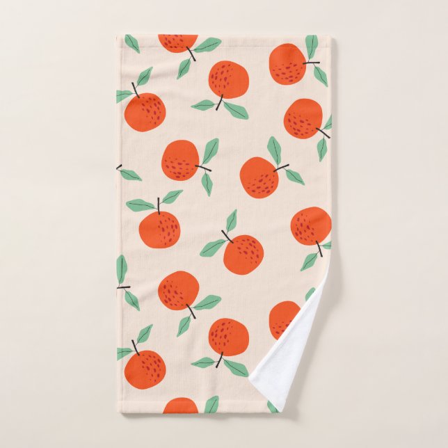 Cute oranges été orange serviette de bain (Serviette à main)