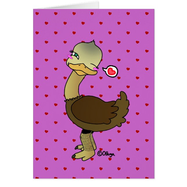 Cute ostrich wink (Devant)