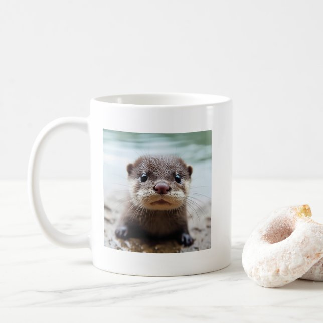 Cute Otter Mug - Cute Animal Mugs (Avec donut)