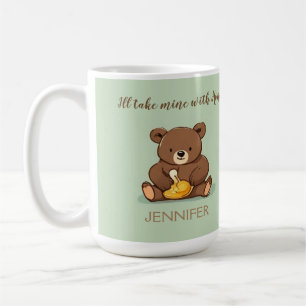 Cute Ours Miel Jar Personnalisé Café Mug