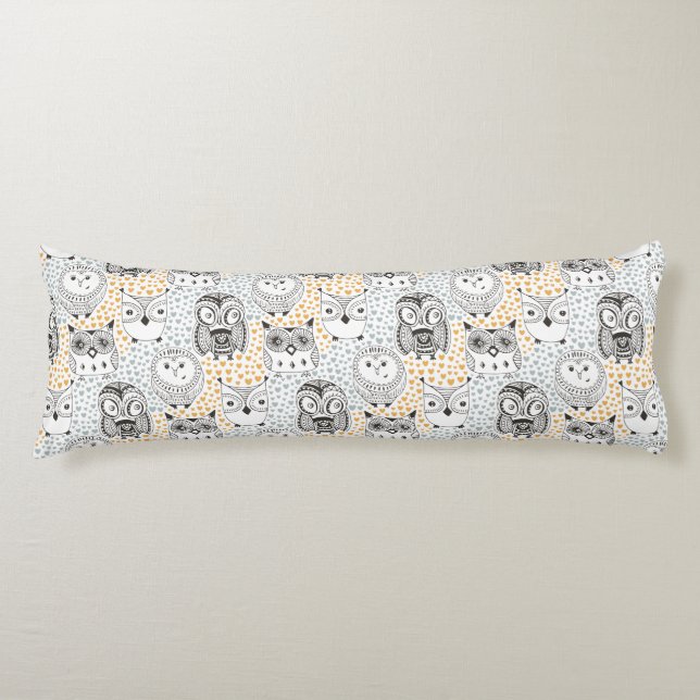 Cute Owl Motif coussins (Devant)