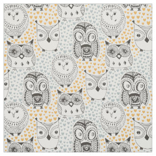 Cute Owl tissu Motif