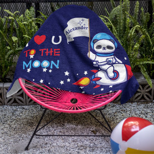 Cute Panda Ours Astronaut Sur Rockship Kids