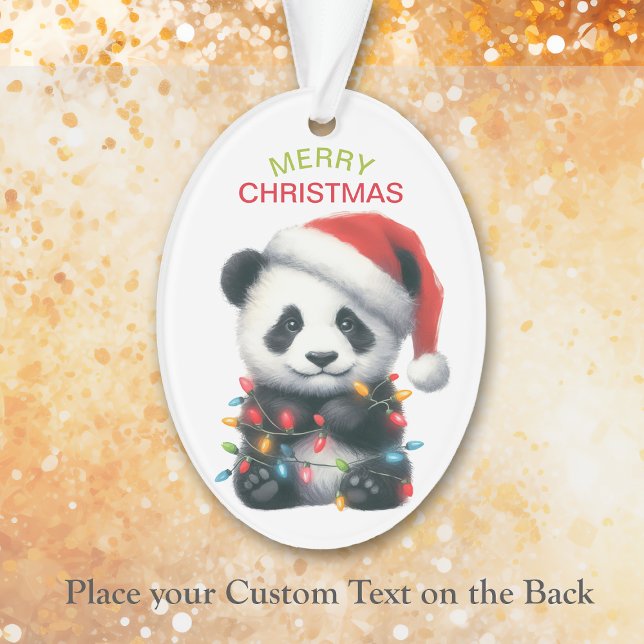 Cute Panda Ours Chaîne Lumières Enfants Noël (Créateur téléchargé)