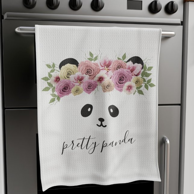 Cute Panda Ours Face Pépinière moderne Serviette d (Créateur téléchargé)