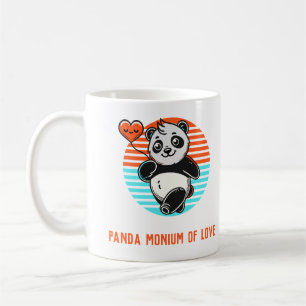 Cute Panda "Panda-monium of Love" Mug
