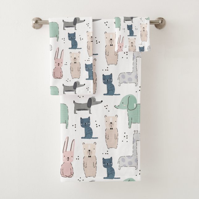 Cute Pastel Baby Motif animal (En situation)