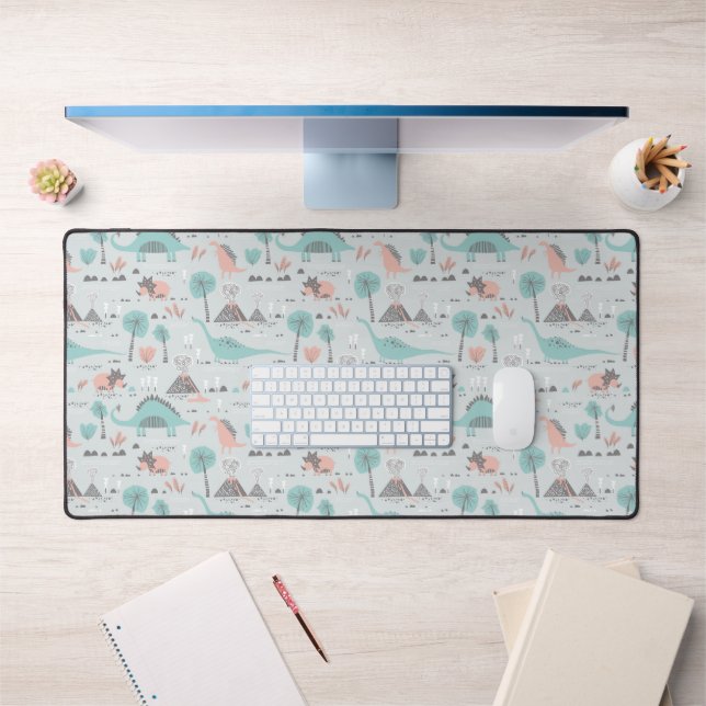 Cute Pastel Dinosaur Motif (Bureau 1)