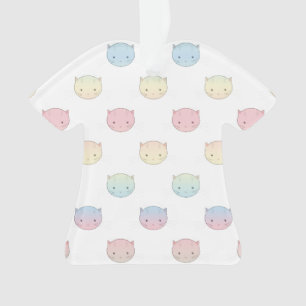 Cute Pastel Kitty Façades rose bleu vert jaune