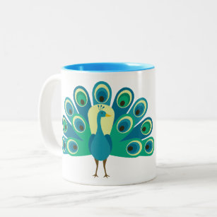 Cute Peacock Mug personnalisé