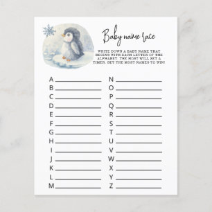 Cute Penguin - Baby name race jeu