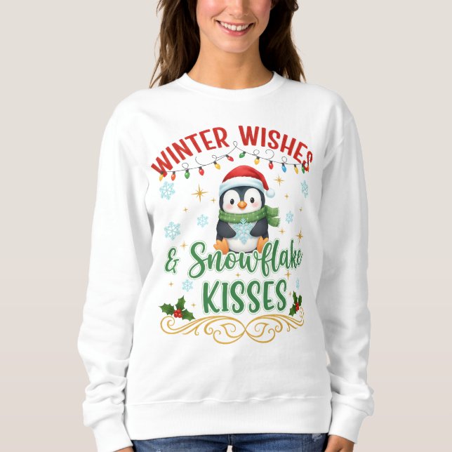 Cute Penguin Wintet sweatshirt (Devant)