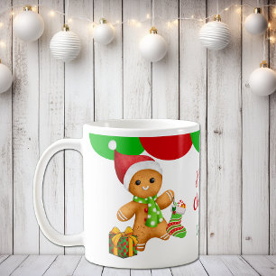 Cute Père Noël Gingerbread Man's Mug