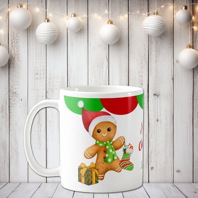Cute Père Noël Gingerbread Man's Mug (Créateur téléchargé)