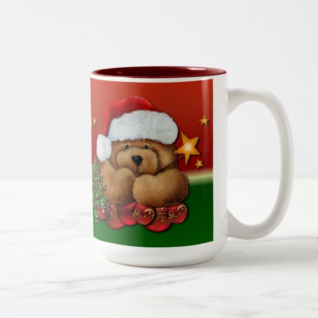 Cute Père Noël Ours Christmas Mug (Droit)