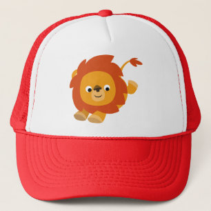 Cute Perky Cartoon Lion Casquette