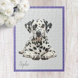 Cute personnalisé Dalmatie Jigsaw Puzzle Puzzle