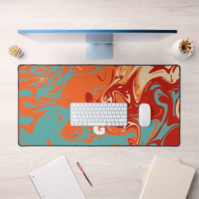 Cute Personnaliser Pastel Marbel (Bureau 1)
