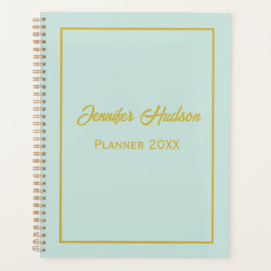 Cute personnelle minimaliste Geyser bleu, Gold Mon