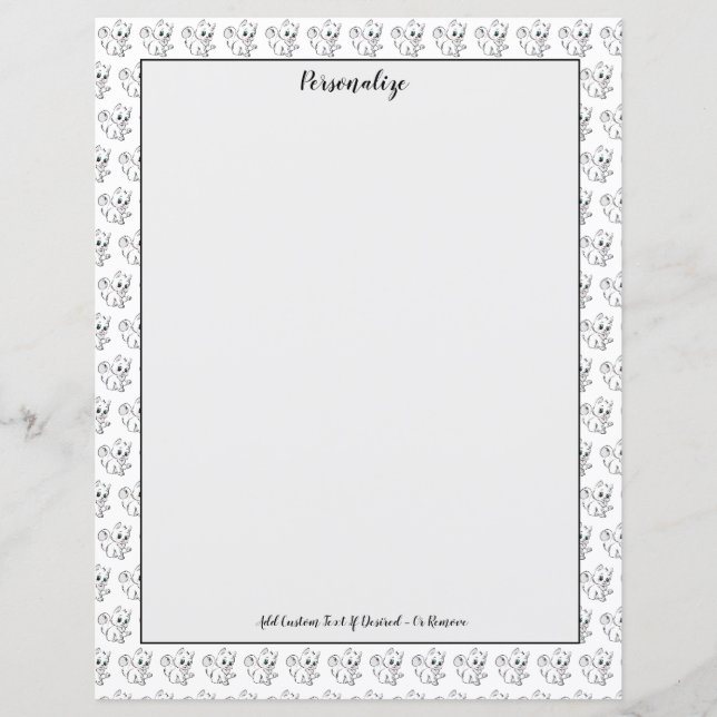 Cute Petit Bébé Kitten Chat Personnaliser (Devant)