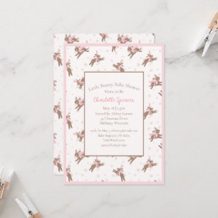 Cute Petit Lapin Baby shower Invitation