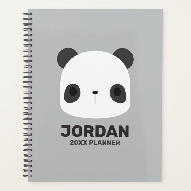 Cute petit ours Panda avec nom personnalisé (Devant)