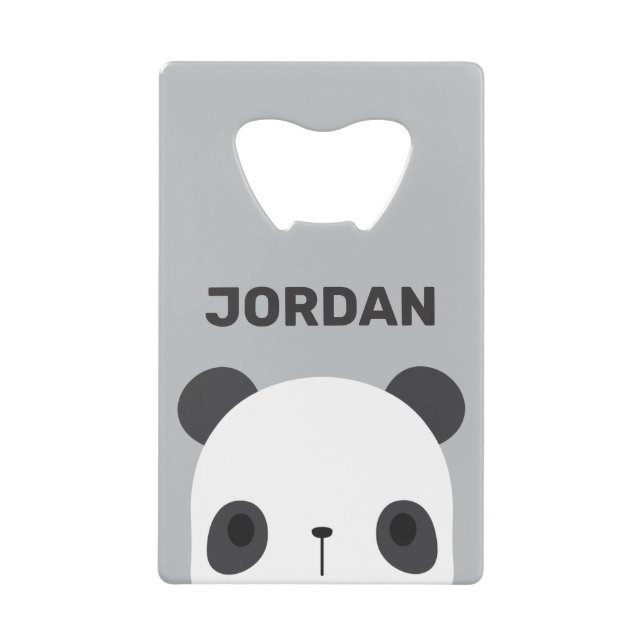Cute petit ours Panda avec nom personnalisé (Devant)