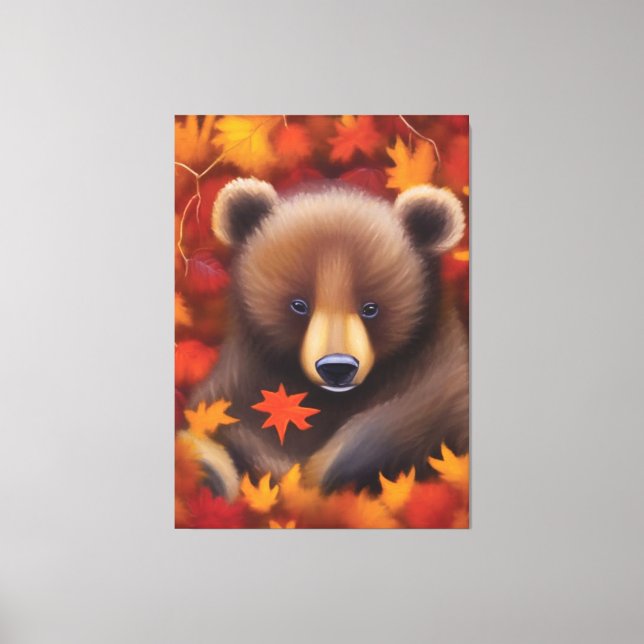 Cute Petite Ourse toile Imprimer (Recto)
