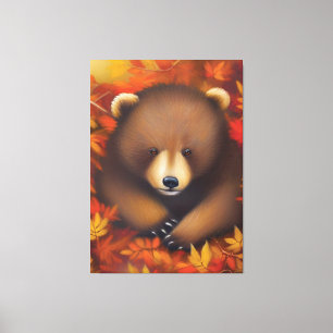 Cute Petite Ourse toile Imprimer