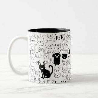 Cute Pets Pattern Mug