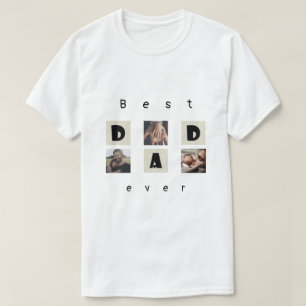  CUTE Photo Collage - Happy Fête des pères T-shirt