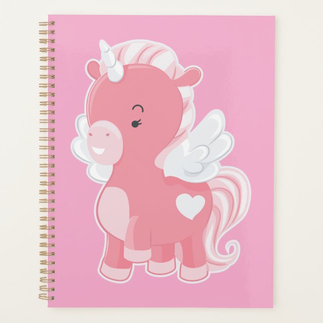 Cute Pink Flying Unicorn Pegacorn (Devant)
