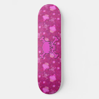 Cute Pink Skuls & Cupcakes Skateboard