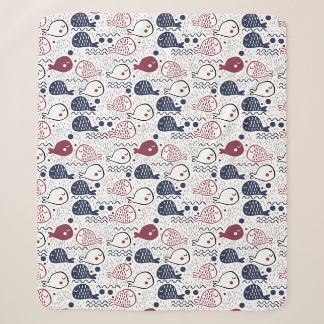 Cute Poisson Motif couvertures (Devant)