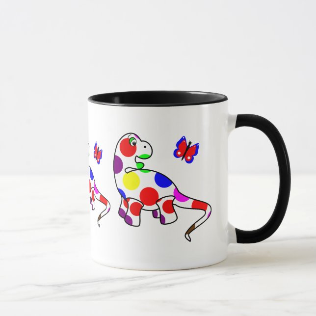 Cute Polka Dot Dinosaur Mug (Droite)