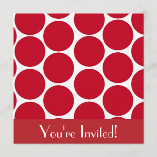 Cute Polka Dot Invitation