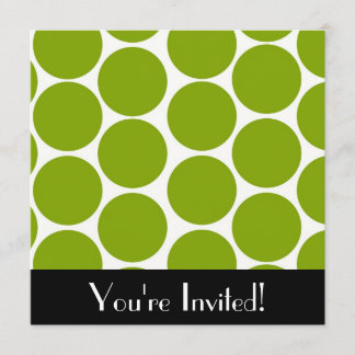 Cute Polka Dot Invitation