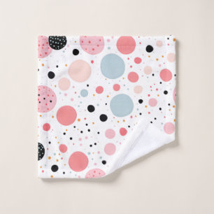 Cute polka point spot motif blanc