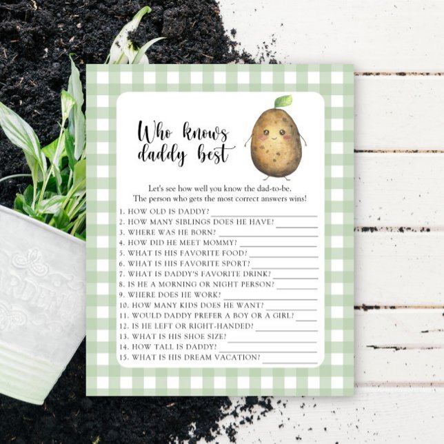 Cute Potato - Qui connaît DADDY meilleur jeu (Créateur téléchargé)