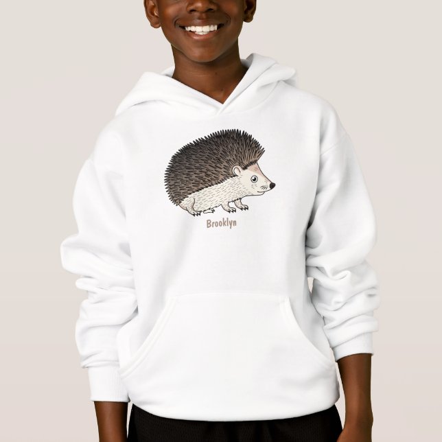 Cute prickly hedgehog cartoon (Devant)