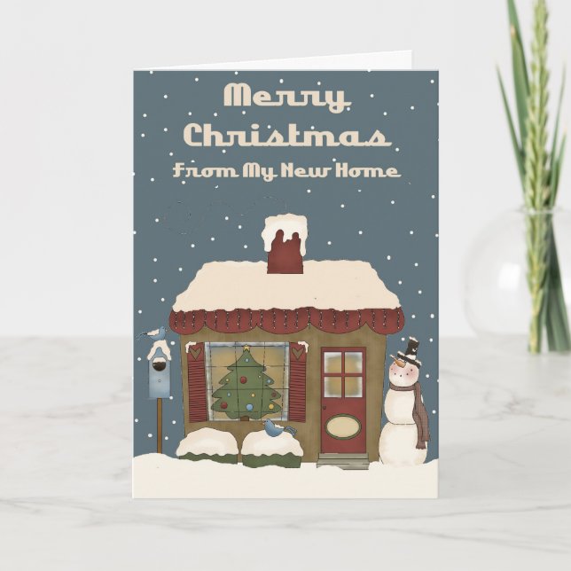 Cute Prim Accueil Ma nouvelle carte de Noël (Devant)