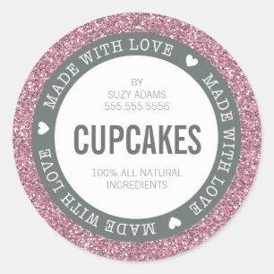 CUTE PRODUIT ÉTIQUETTE fait avec amour parties sci