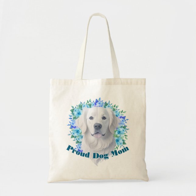 Cute Proud Dog Mom Tote Bag (Devant)